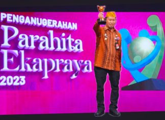 Penghujung Tahun 2023, PJ Wali Kota Membawa Kota Kendari Raih APE 2023 Kategori Nindya